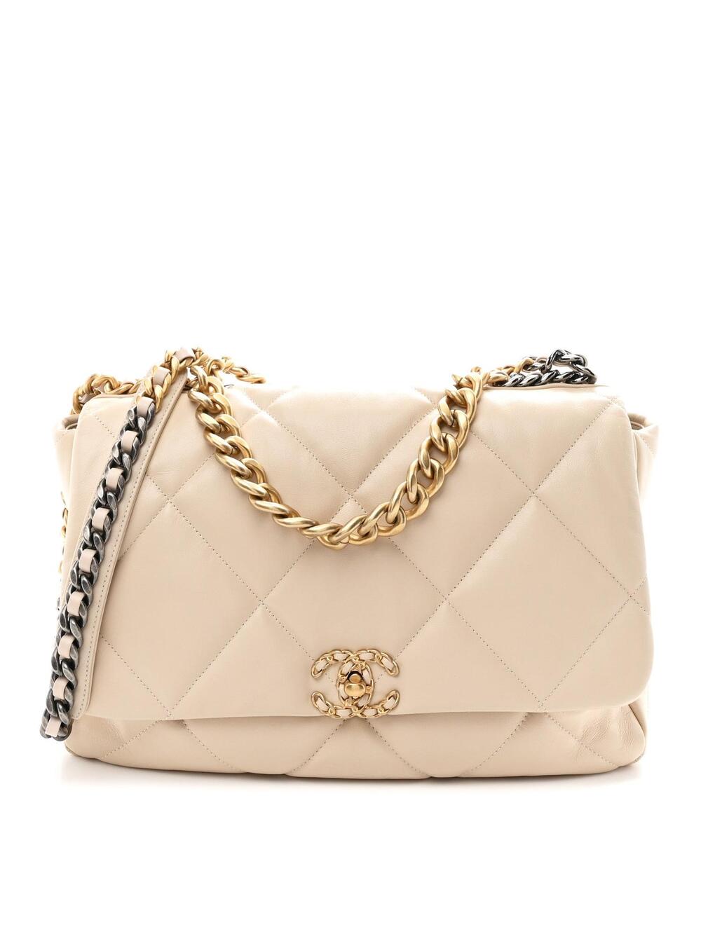 Goatskin Quilted Maxi Chanel 19 Flap #286825C49B